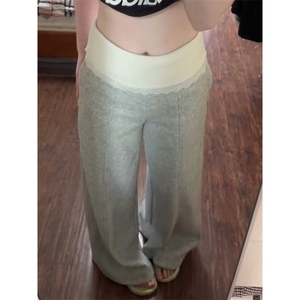 女风 纯棉复合华棉蕾丝翻边卫裤ZK0301-P50 加绒55图片