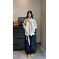 美式短款飞行夹克潮牌cleanfit痞帅高级感立领外套504-W36-特P68，男装夹克，星座504
