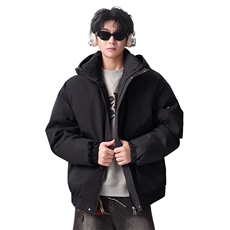棉服男冬季新款港风宽松连帽棉衣MF9006-P90，男装棉衣，星座214-3