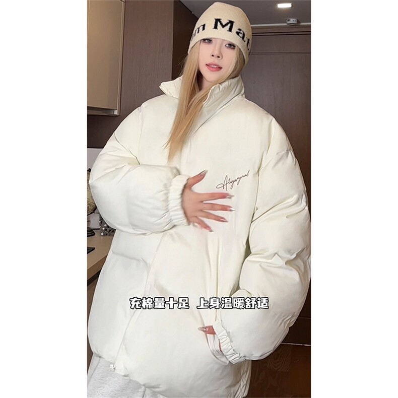 字母印花棉衣冬DT2655-TP5098男女同款多色可选保暖面包服,男装棉衣,电商A102