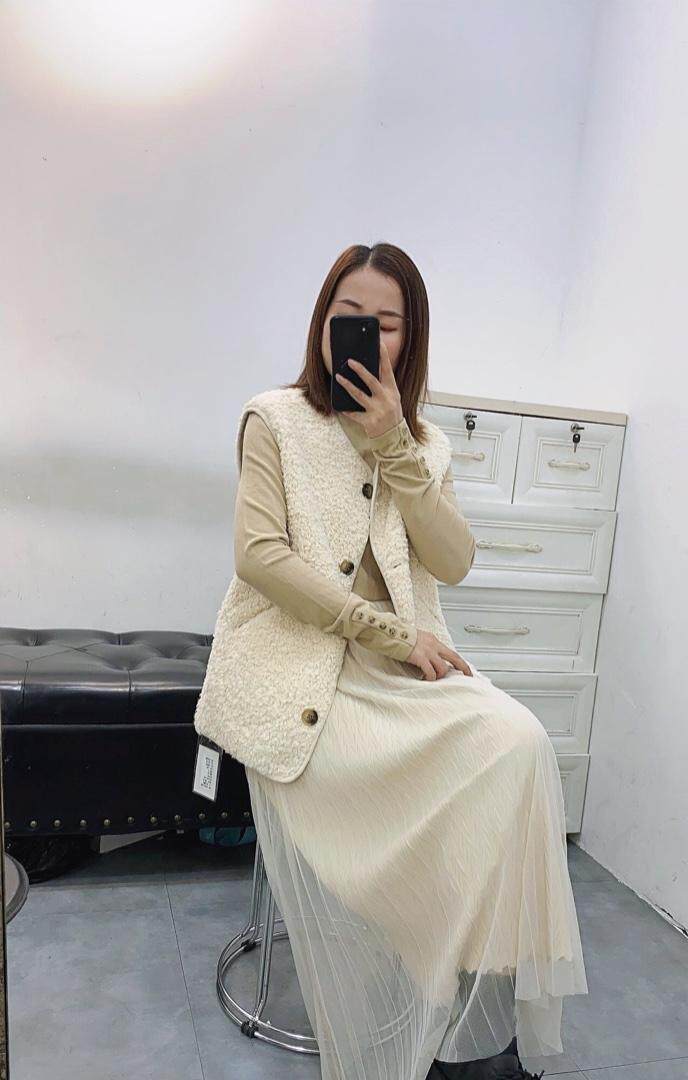 2021冬季皮毛马甲，女装马甲，曼希野