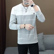 主推款新款秋季男装休闲印花拼接长袖男士卫衣圆领上衣W2781-P13，男装卫衣，星座1206（原A206）