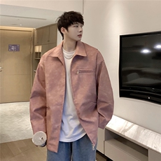 1美式PU皮复古面料立体裁剪大码M-5XL皮衣夹克JK77913P95控148，男装夹克，星座226-2