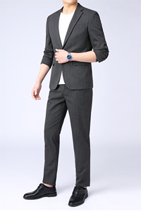 GDN5165四季款新款男士礼服西装修身商务休闲男装西服两件套装图片