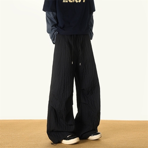 8XL-M 新款速干肌理感直筒工装裤男宽松早秋休闲裤阔腿裤K9172P68图片