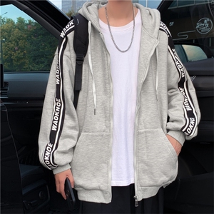 棒球服外套男春秋连帽夹克港风宽松百搭网红开衫卫衣JK009-P40图片
