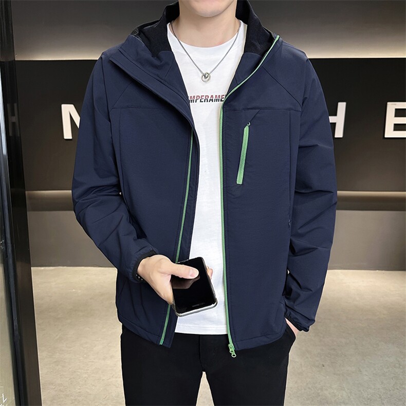 店主风秋季连帽夹克男装休闲修身外套男B320-2533-P115图片
