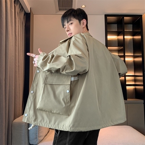 外套男2024新款春秋上衣潮牌痞帅青少年夹克JK178-P75图片