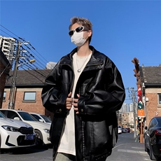 复古机车软皮衣外套男美式仿短款秋冬季飞行员夹克W247，男装夹克，星座1116A-1（原606A）