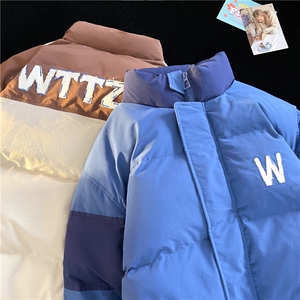 现货冬款加厚衣男女同款港风情侣平铺202-8-M077-P138控168图片