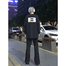 B221美式ins高街暗黑小众修身弹力休闲牛仔裤LK23010-P60控78，男装牛仔裤，电商B221