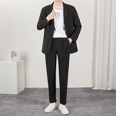 感休闲西服男宽松垂感外套春秋冬新款男士西装套装XK7370，男装西服，星座1116A-2（原606A-1）