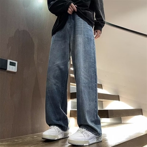 高街修身直筒牛仔裤80%棉20%聚酯纤维N8015-P48