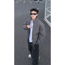 现货冬季美式休闲加厚雪山外套夹克立领纯色三防户外工装棉服，男装夹克，电商A486
