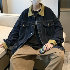 美式oversize牛仔外套男秋季潮ins潮牌宽松复古夹克JK0288-P68，男装夹克，星座308B-1