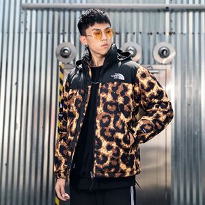 拼款2020冬装潮牌迷彩连帽棉衣男潮流宽松外套 A438-823图片