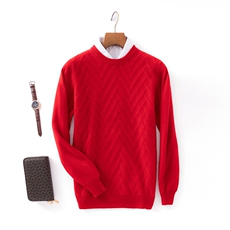 时尚男士秋冬长袖商务休闲宽松针织打底羊毛衫高品质舒适保暖男装，男装羊毛衫，冀清阳荣