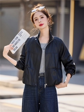 【春季女装新款】大量现货2026时尚百搭立领短款皮衣外套，女装皮衣，魅衣本色