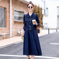 休闲时尚套装女2025新款盐系穿搭小个子牛仔外套半身裙两件套显瘦，女装套装/套裙，意芙