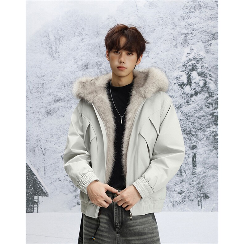 雪景 冬季新品 美式工装夹克棉服男座山雕加绒外套-A2332P105图片