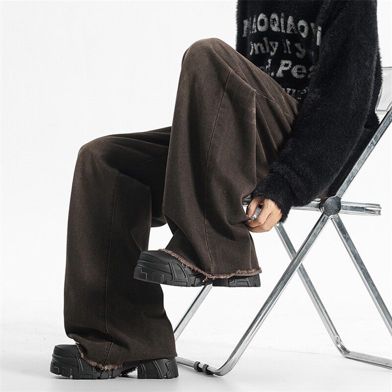 2025现货春季新款无影墙铁锈色美式牛仔裤S-3XL914-4-2113P63，男装牛仔裤，星座914-4