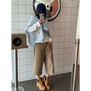 韩式流行褶皱针织拼接条纹肌理感衬衫 时尚街头百搭衬衣男图片