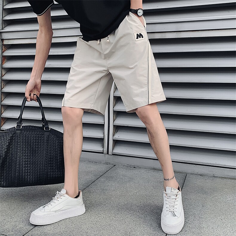 黑色2023夏装精神小伙五分裤男青年潮款休闲短裤DK2308-P58,控78,男装休闲裤,电商A108