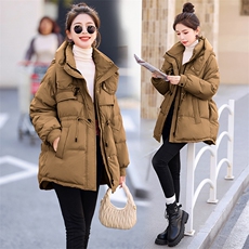 2023年冬季新款连帽加厚保暖时尚休闲羽绒服女，女装羽绒服，奕薇雅