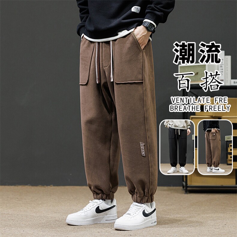 M-8XL 秋季新款大码束脚潮流休闲束脚裤 109-K119-P50图片