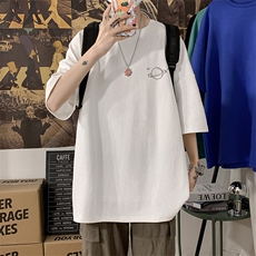 DX17238-P20纯短袖t恤男大码半袖打底衫宽松体恤衫港风，男装T恤，电商A040