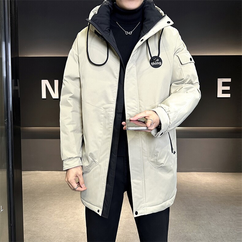 L-5XL8877-P275控券后368标50绒中长款连帽羽绒服男,男装羽绒服,电商B321-1