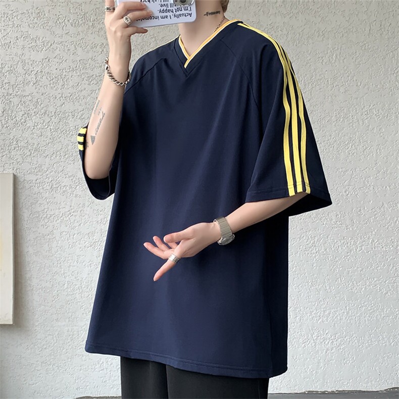 短袖男夏季新款港风宽松体恤上衣T8217-P28,男装T恤,星座214-3