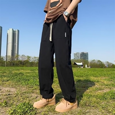 工装裤男韩版潮流束脚帅气文艺2026夏季新款ins宽松长裤K3751-P39，男装工装外套，星座412