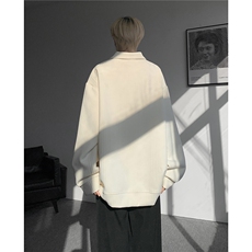 现货WY10167-特P45加绒P55新款高品质大码百搭宽松半拉链卫衣男，男装卫衣，电商A059