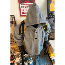 抖音得物保暖立领拉链针织外套秋冬宽松慵懒风纯色毛衣上衣AM047，男装针织衫/毛衣，电商A443