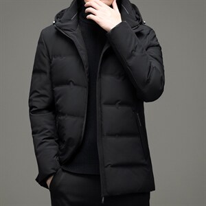羽绒服男2023新款可脱卸帽外套爸爸装保暖潮外套YYYR00012-P295图片