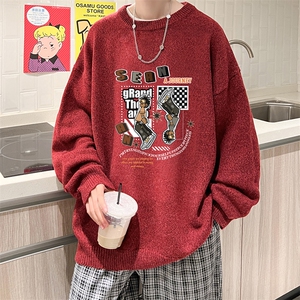 加厚加绒毛衣男大码毛线衣男针织衫男线衫M19282-P45 加绒款-P65图片