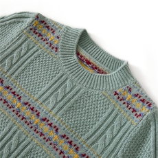 2025年新款百搭撞色条纹圆领长袖羊绒衫，童装儿童羊绒衫，轩曦羊绒