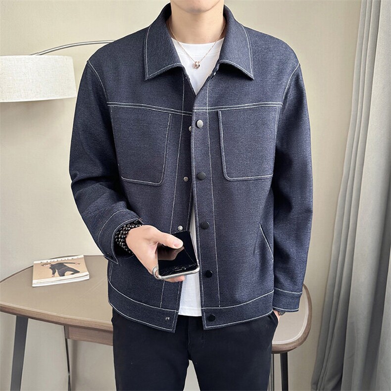 店主风~2025春季牛仔夹克外套K698/P115,男装工装外套,电商B331