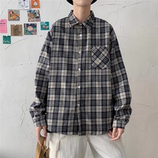 长袖衬衫男港风日系春季韩版潮流帅气衬衣CS0020P33，男装衬衫，星座1116-2