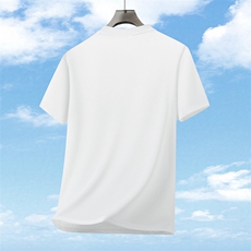 夏季简约休闲大码圆领高品质短袖T恤男冰丝上衣-T7988-P25，男装T恤，星座310B-3