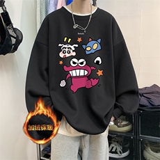 抖音供货、复合重磅加绒现货圆领卫衣宽松D223A-JR-YL23114-特P33，男装卫衣，电商019-1