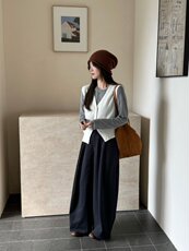 2025秋冬百搭时尚简约舒适女款香蕉裤子，女装休闲裤，泰合衣坊