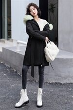 羽绒棉服女中长款2020年冬新款韩版宽松连帽过膝时尚棉袄棉衣外套，女装棉衣/棉服，瑶迪依秀