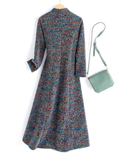 水衣源8108款冬季加厚弹力绒打底旗袍裙，女装汉服/婚纱/旗袍/礼服，水衣源