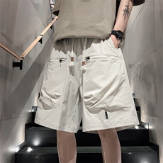 新款工装短裤男潮牌ins休闲裤宽松大码中裤五分裤D0606-P46，男装牛仔裤，星座308B-2