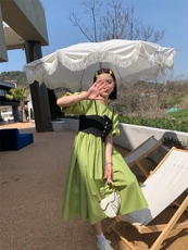 马甲两件套连衣裙，女装马甲，爱娜.悦儿