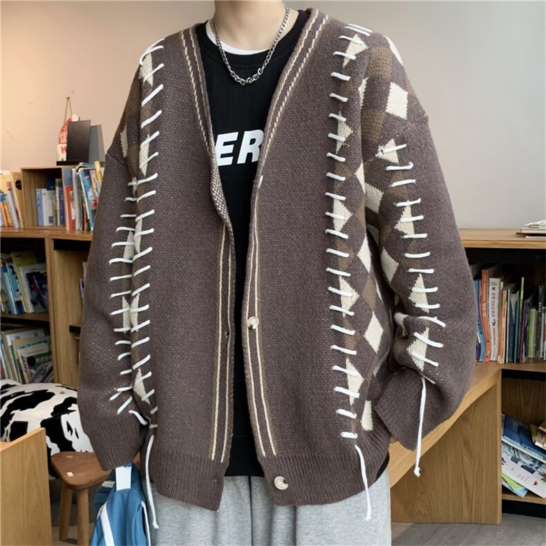 秋冬季新款简约潮流圆领毛衣韩版长袖百搭套头针织衫男M1178-P58,男装针织衫/毛衣,星座512-3