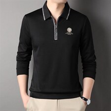 G99611男式秋季服装新款长袖T恤青年翻领卫衣四季打底体恤P65，男装卫衣，电商B360