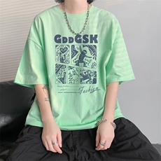 已注册/夏季新款内景高街嘻哈短袖T恤男潮流宽松打底DT00141/P25，男装T恤，电商B316